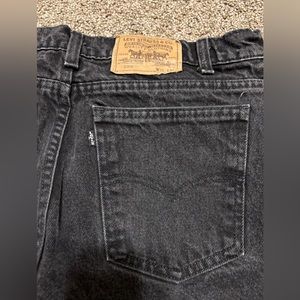 True Vtg Levi's 550 Relaxed Fit Tapered Leg  Black Tab Jeans USA 34x34*